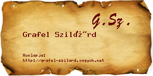 Grafel Szilárd névjegykártya
